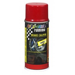 Red paint spray for brake calipers