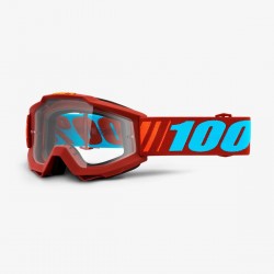 Ducati OffRoad 100% Accuri Dauphine Red helmet goggles