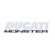 Sticker réservoir blanc d'origine Ducati Monster 1200 S