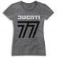 Camiseta feminina "Ducati 77" 98770346