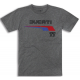T-shirt "Ducati 77" gris 98770345