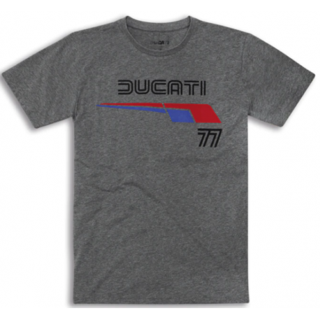 Camiseta Gris "Ducati 77" 98770345