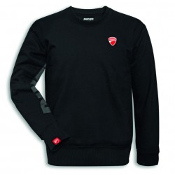 Sweat-shirt noir à logo Ducati