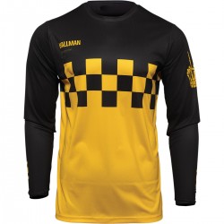 CamisetaOffRoad Hallman Cheq Amarelo para Ducatistas