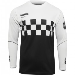 Hallman T-shirt Off Road Cheq Blanc