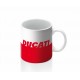 Caneca oficial vermelha e branca Ducati Corse