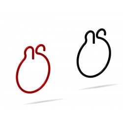 Clipe de porca traseira esquerda para Ducati