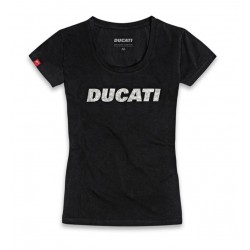 Camiseta Ducati negra de chica "Ducatiana 2.0" Lady.