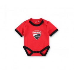 Body de bebê Ducati Corse Shield vermelho