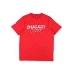 T-shirt rossa con logo Ducati Corse 2236002