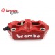 Pinza de freno radial izquierda roja Brembo Racing M4