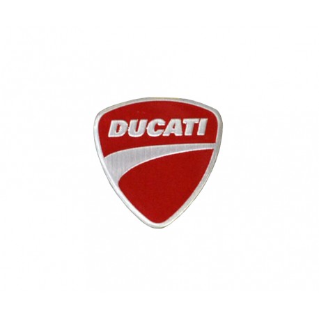 Original Ducati Silver sticker with flag