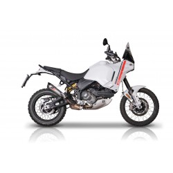 Escape QD Tri-Cone Ducati Desert X en Titanio Homologado Euro5