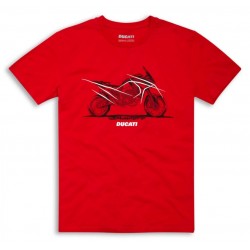 Camiseta Ducati Multistrada V4 vermelha original