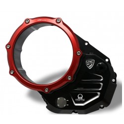 Ducati PRAMAC Clear clutch cover by CNC Racing.