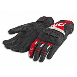 Guantes Ducati Sport C4 negros, blancos y rojos 981077194