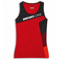 Camiseta feminina T-shirt Ducati Corse Sport Red Shock