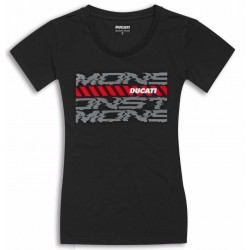 Camiseta feminina T-shirt Ducati Corse Sport Black Monster