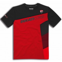 Camiseta Ducati Corse Sport roja y negra 987705924