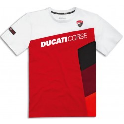 Camiseta Ducati Corse Sport vermelha e branca 987705374