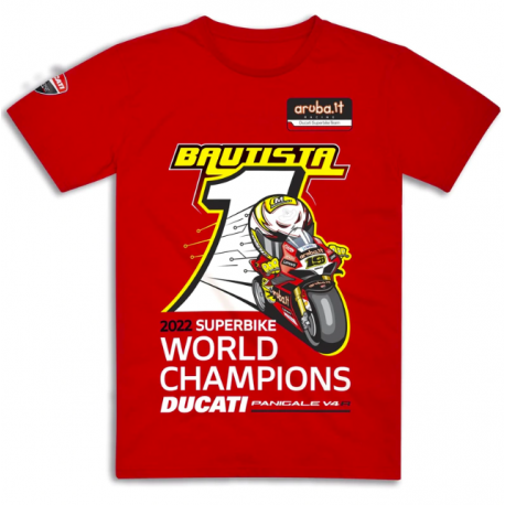 Bautista 2022 WorldSBK Champion Aruba Official T-Shirt