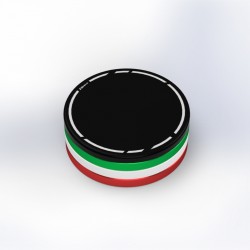 Tapón de líquido de freno tricolor KBike para Ducati