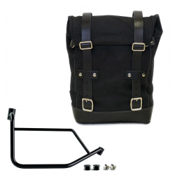 Unit Garage Canvas black 14L Side Bag with Right Mount for Ducati Desert X