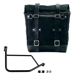 Unit Garage Canvas black 30L Side Bag with Right Mount for Ducati Desert X