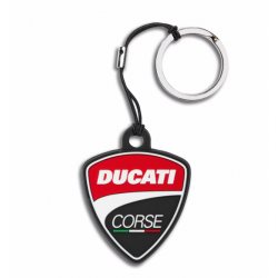 Porte-clés en caoutchouc Ducati Corse Shield 987704443