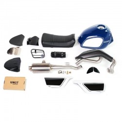 Kit completo Fuoriluogo blu Unit Garage per Ducati Scrambler