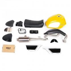 Kit complet Fuoriluogo jaune Unit Garage pour Ducati Scrambler