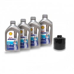 Kit de changement d'huile Shell 15/50 avec Filtre Carbon4us