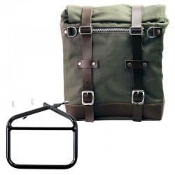 Green side suitcase + support Unit Garage for Scrambler