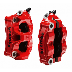 Brembo red front brake calipers for Ducati