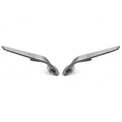 Rizoma Stealth gray mirrors for Aprilia RS