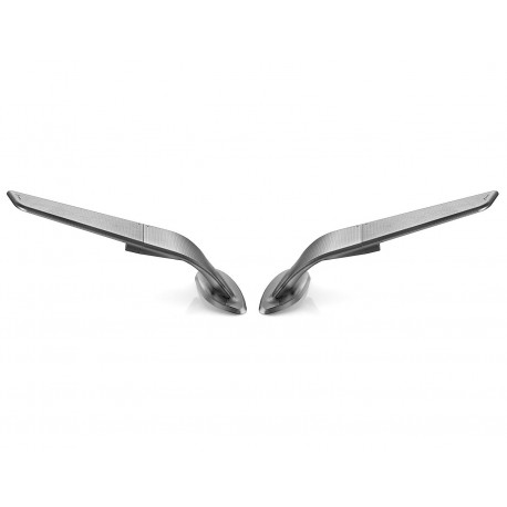 Rizoma Stealth gray mirrors for Aprilia RS