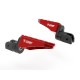 Adjustable red footrests by Ducabike for Ducati KPDM03A