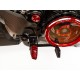 Adjustable red footrests by Ducabike for Ducati KPDM05A