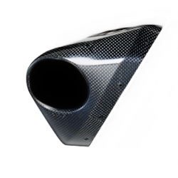 Ducati OEM carbon right exhaust cap end 96411921A Akrapovic