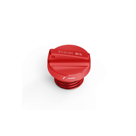 Rizoma red oil filler cap for Ducati TP123R