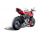 Placa de eliminación de estribos traseros Evotech Performance para Ducati Streetfighter V2