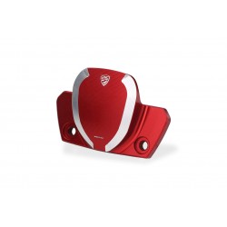 CNC Racing red handlebar clamp cover for Ducati Diavel V4