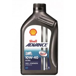 Shell Advance Ultra AX7 4T 10W/40 Synthetic Oil 1 Liter
