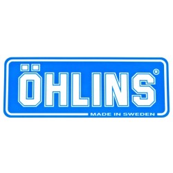 Pegatina Oficial Ohlins 26x62mm Azul para Horquilla
