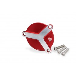 CNC Racing red oil filter cap for Ducati Diavel V4