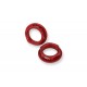 CNC Racing red rear wheel axle nuts set for Ducati