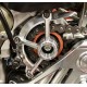 Tapa del piñón plateada Motocorse para Ducati