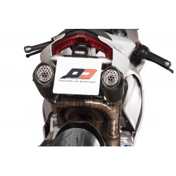 Portatarga per scarico QD Exhaust per Ducati Panigale V2