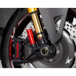 Kit de punteras radiales presurizadas 100mm negras Motocorse Ducati