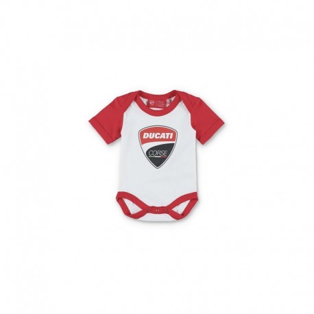 Body de bebê Ducati Corse Shield branco 2386001